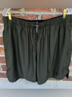 Men's Three Nails Dark pine  Athletic Shorts -size Xxl